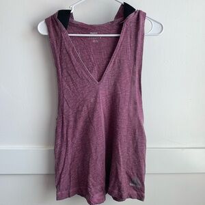 Reebok Purple Noble Fight Hooded Tank Top